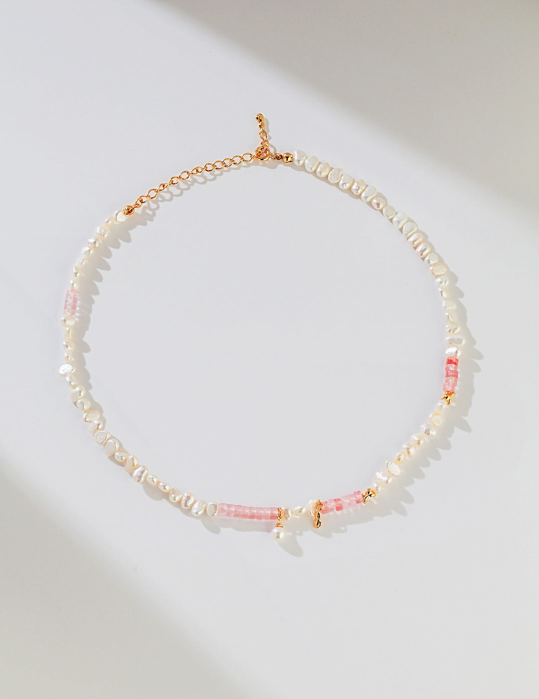 blush pearl necklace