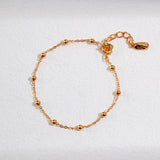 gold bead chain bracelet apelila jewelry