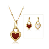 18k gold heart pendant