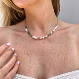 Lush Olive Pearl Necklace
