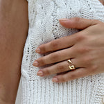 18k gold golden radiance ring