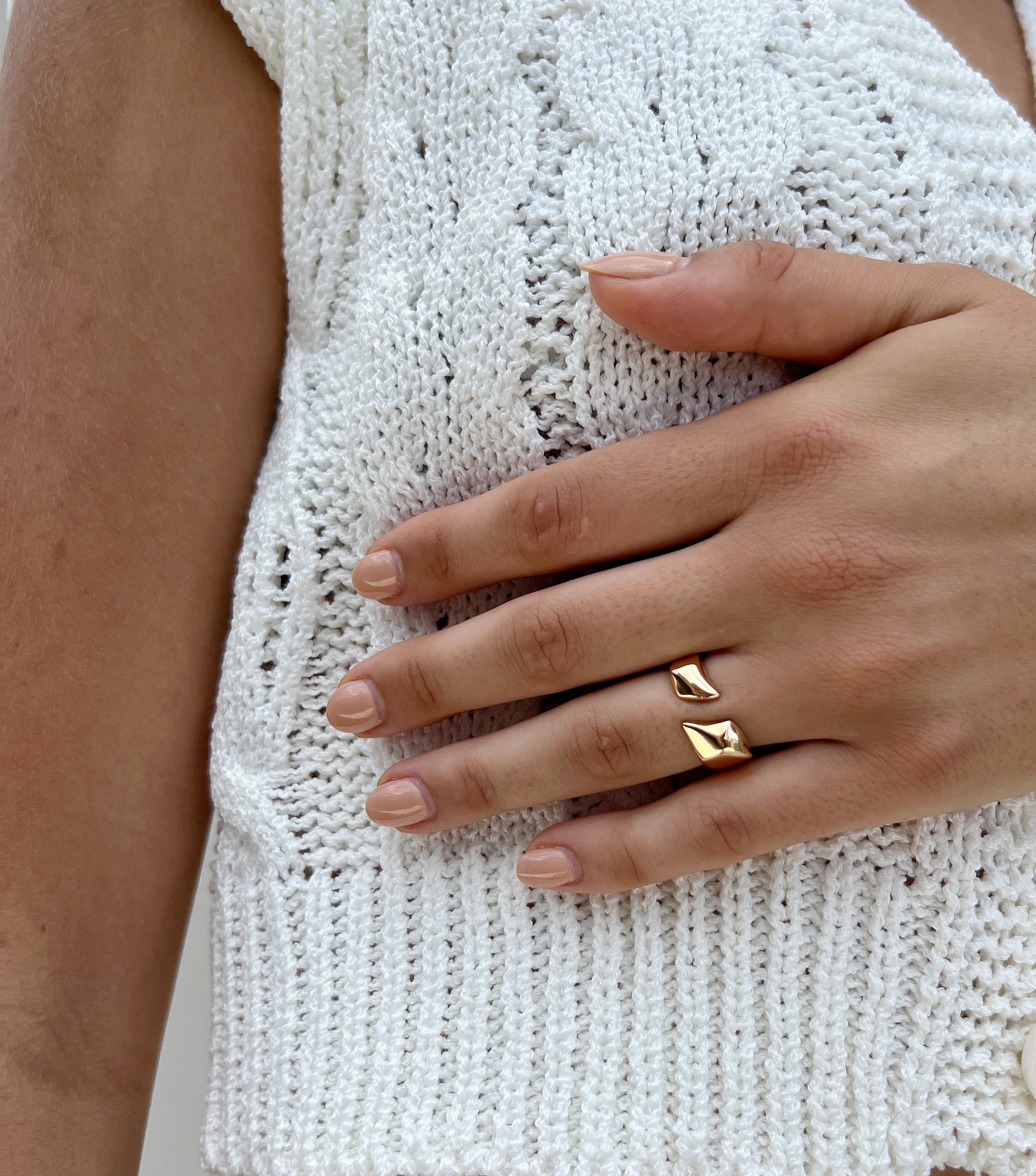 18k gold golden radiance ring