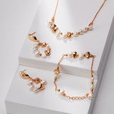 gold and pearl jewelry collection