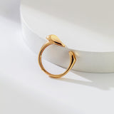 18k gold open ring