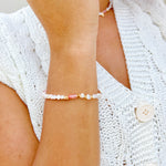 18k gold and pearl bracelet