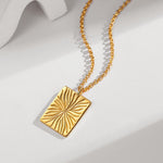 golden light necklace apelila jewelry