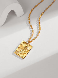 golden light necklace apelila jewelry