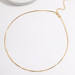 gold strand necklace apelila jewelry