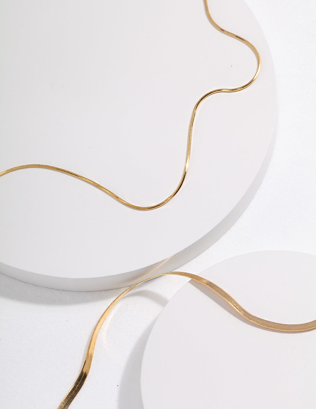 18k gold strand necklaces
