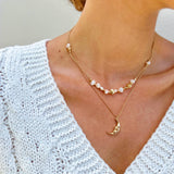 Pearl and Gold Bead Necklace